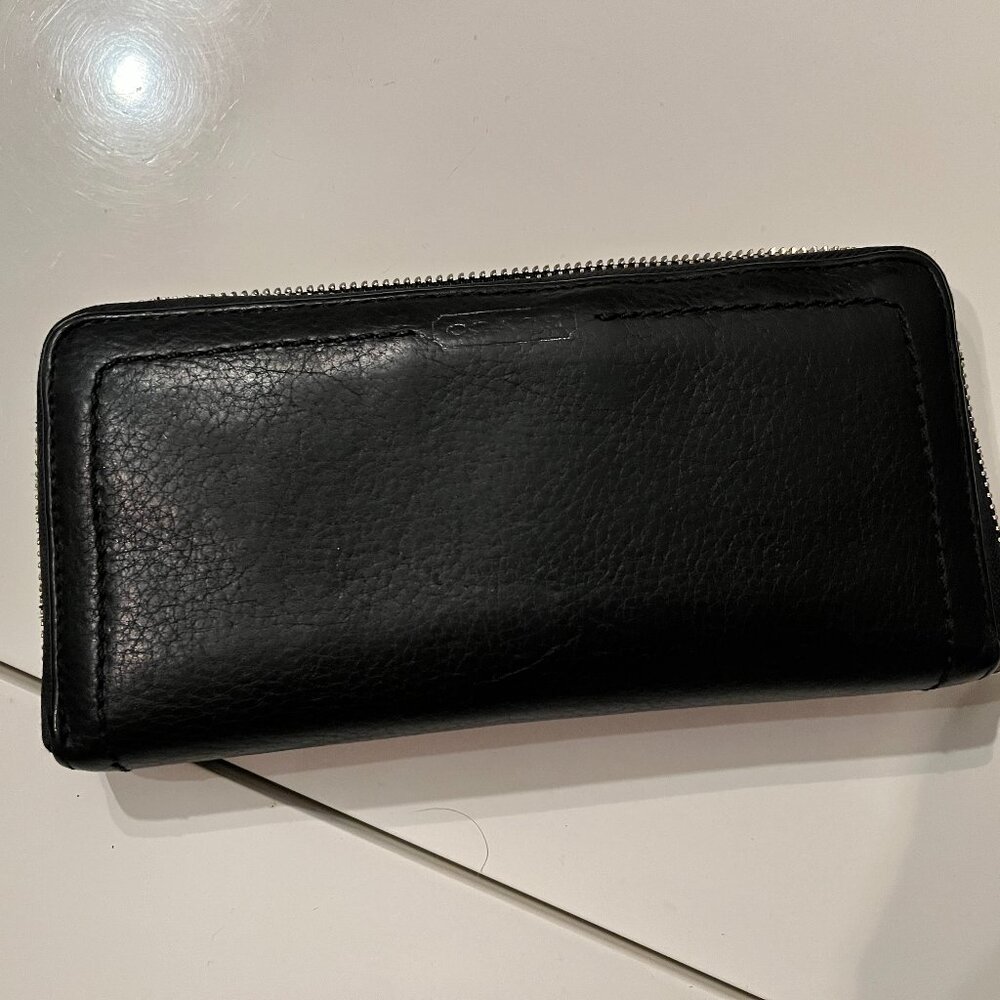 Coach Zip Around‎ Wallet Pre-Owned Leather Repair Project